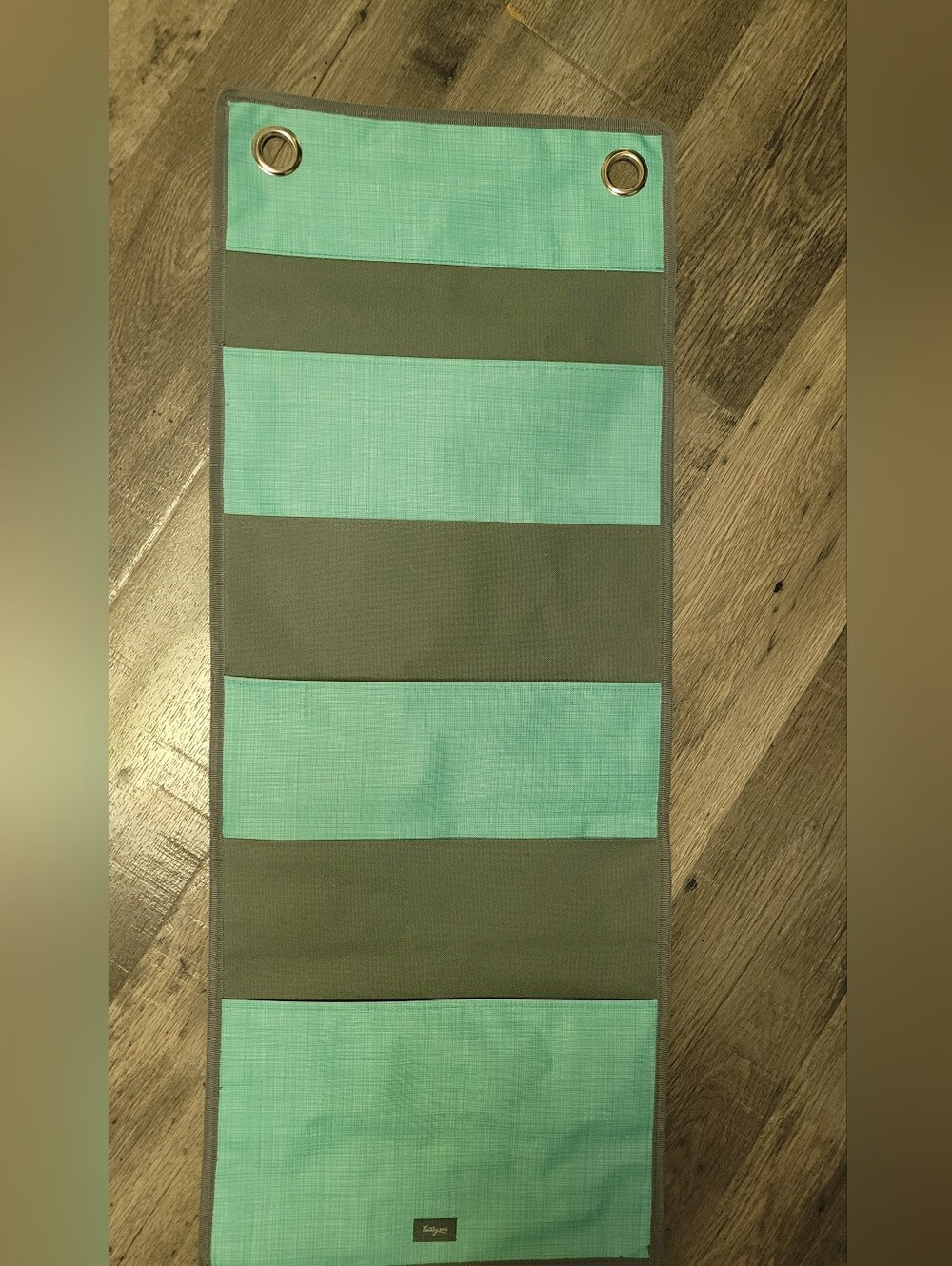 31 Hang Up Home Organizer- Gray/Teal- Like NEW!